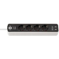 Brennenstuhl Ecolor prolunghe e multiple 1,5 m 4 presa(e) AC Interno Nero, Bianco, Ciabatta bianco/Nero, 1,5 m, 4 presa(e) AC, Interno, Tipo F, Tipo F, IP20