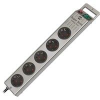Brennenstuhl Super-Solid Line Argento 5 presa(e) AC 2,5 m, Ciabatta argento, 5 presa(e) AC, Argento, 2,5 m