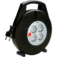Brennenstuhl Vario Line prolunghe e multiple 15 m 4 presa(e) AC Nero, Grigio, Tamburo per cavi Nero/grigio, 15 m, 4 presa(e) AC, Plastica, Nero, Grigio, Nero