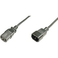  Cavo prolunga di alimentazione, Cavo di prolunga Nero, 1,8 m, IEC C14, IEC C13, H05VV-F3G, 250 V, 10 A