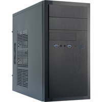 Chieftec HT-01B-OP computer case Mini Tower Nero, Chassis Tower Nero, Mini Tower, PC, Nero, micro ATX, Alluminio, Casa/ufficio