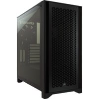 Corsair 4000D Airflow Midi Tower Nero Nero, Midi Tower, PC, Nero, ATX, EATX, micro ATX, Mini-ITX, Plastica, Acciaio, Vetro temperato, 17 cm