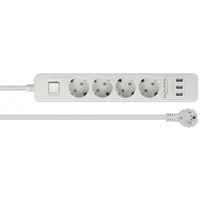 DeLOCK 11206 prolunghe e multiple 1,5 m 4 presa(e) AC Interno Bianco, Ciabatta bianco, 1,5 m, 4 presa(e) AC, Interno, Tipo F, Tipo F, Bianco