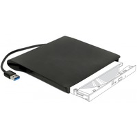 DeLOCK 42603 box per lettore ottico 13,3 cm (5.25") SATA III Nero, Disk enclosure Nero, 13,3 cm (5.25"), SATA III, Initio INIC-3619, 5 Gbit/s, USB, Ogni marca