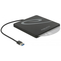 DeLOCK 42604 box per lettore ottico 13,3 cm (5.25") SATA III Nero, Disk enclosure Nero, 13,3 cm (5.25"), SATA III, Initio INIC-3619, 5 Gbit/s, USB, Ogni marca