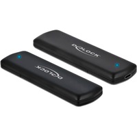 DeLOCK 42615 contenitore di unità di archiviazione Box esterno SSD Nero M.2, Disk enclosure Nero, Box esterno SSD, M.2, M.2, 10 Gbit/s, Collegamento del dispositivo USB, Nero