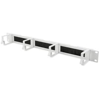 Digitus Porta accessori, Instradamento dei cavi grigio, Pannello di gestione del cavo, Grigio, Acciaio, 1U, 19", Turchia