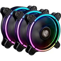 Enermax T.B.RGB AD. Case per computer Ventilatore 12 cm Nero, Ventola Nero, Ventilatore, 12 cm, 1500 Giri/min, 22 dB, 47,53 pdc/min, 80,75 m³/h