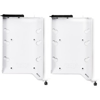 Fractal Design FD-ACC-HDD-A-WT-2P parte del case del computer Universale Staffa di montaggio HDD, Telaio di montaggio bianco, Universale, Staffa di montaggio HDD, Bianco, 3.5", 1 pz, 37 mm