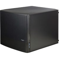 Fractal Design NODE 804 Cubo Nero, Alloggio a cubo Nero, Cubo, PC, Nero, micro ATX, Mini-ATX, HDD, Potenza, 16 cm