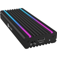ICY BOX IB-1824ML-C31 Box esterno SSD Nero M.2, Disk enclosure Nero, Box esterno SSD, M.2, PCI Express 3.0, 10 Gbit/s, Collegamento del dispositivo USB, Nero
