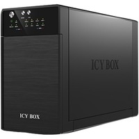 ICY BOX IB-RD3620SU3 array di dischi Desktop Nero Nero, SATA, Seriale ATA II, Serial ATA III, 1,11 kg, Desktop, Nero