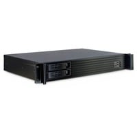 Inter-Tech 1.5U-1528L Supporto Nero, Server case Nero, Supporto, Server, Nero, Mini-ITX, Acciaio, 1.5U