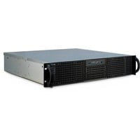 Inter-Tech 2U-20240 Supporto Nero, Server case Nero, Supporto, Server, Nero, ATX, micro ATX, Mini-ATX, Acciaio, HDD, Rete, Potenza