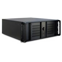 Inter-Tech 4U-4098-S Supporto Nero, Server case Nero, Supporto, Server, Nero, ATX, micro ATX, uATX, Mini-ITX, Acciaio, 4U