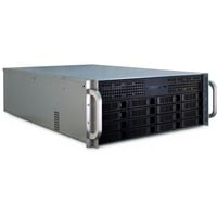 Inter-Tech 4U-4416L Supporto Nero, Argento, Server case Nero, Supporto, Server, Nero, Argento, ATX, EATX, EEB, Mini-ATX, uATX, Metallo, 4U