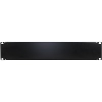 Inter-Tech 88887150 porta accessori Pannello nascosto, Copertura Nero, Pannello nascosto, Nero, Acciaio, 2U, 48,3 cm (19"), 482 mm