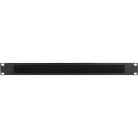 Inter-Tech 88887151 porta accessori Nero, Nero, Acciaio, 1U, 19", 482 mm, 8 mm