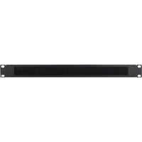 Inter-Tech 88887151 porta accessori, Instradamento dei cavi Nero, Nero, Acciaio, 1U, 19", 482 mm, 8 mm