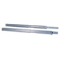 Inter-Tech 88887211 porta accessori Guida per scaffale, Rotaie di montaggio grigio, Guida per scaffale, Argento, Acciaio, 30 kg, 19", 40 mm