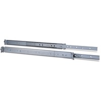 Inter-Tech 88887220 porta accessori Guida per scaffale, Rotaie di montaggio grigio, Guida per scaffale, Argento, Acciaio, 30 kg, 1U, 19"