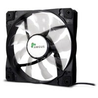 Inter-Tech Argus L-12025 Case per computer Ventilatore 12 cm Nero, Ventola Nero/trasparente, Ventilatore, 12 cm, 1200 Giri/min, 59,46 pdc/min, Nero