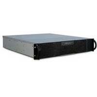 Inter-Tech IPC 2U-20248 Supporto Nero Nero, Supporto, Server, Nero, ATX, micro ATX, Mini-ITX, Acciaio, HDD, Rete, Potenza