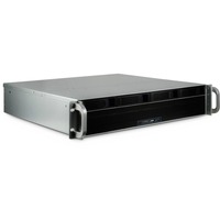 Inter-Tech IPC 2U-2404S Supporto Nero, Argento Nero, Supporto, Server, Nero, Argento, Mini-ITX, uATX, Acciaio, 2U