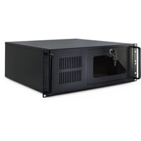 Inter-Tech IPC 4U-4088-S Supporto Nero Nero, Supporto, Server, Nero, ATX, micro ATX, uATX, Mini-ITX, Acciaio, 4U