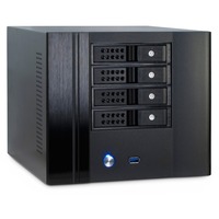 Inter-Tech SC-4004 Small Form Factor (SFF) Nero, Chassis Tower Nero, Small Form Factor (SFF), PC, Nero, Mini-ITX, Acciaio, Attività, HDD, Potenza