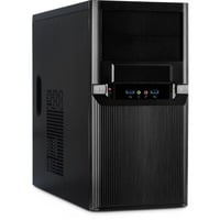 Inter-Tech TM-515 Micro Tower Nero Nero, Micro Tower, PC, Nero, uATX, Metallo, 36 cm