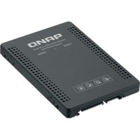 QNAP QDA-A2MAR contenitore di unità di archiviazione Box esterno SSD Nero M.2, Telaio di montaggio Nero, Box esterno SSD, M.2, M.2, 6 Gbit/s, Nero