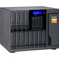 QNAP TL-D1600S contenitore di unità di archiviazione Box esterno HDD/SSD Nero, Grigio 2.5/3.5", Disk enclosure Nero, Box esterno HDD/SSD, 2.5/3.5", Seriale ATA II, Serial ATA III, 6 Gbit/s, Hot-swap, Nero, Grigio