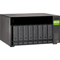 QNAP TL-D800C contenitore di unità di archiviazione Box esterno HDD/SSD Nero, Grigio 2.5/3.5", Disk enclosure Nero, Box esterno HDD/SSD, 2.5/3.5", Seriale ATA II, Serial ATA III, 6 Gbit/s, Hot-swap, Nero, Grigio