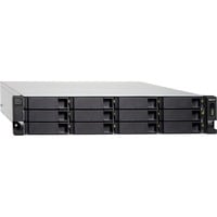 QNAP TL-R1200C-RP contenitore di unità di archiviazione Box esterno HDD/SSD Nero, Grigio 2.5/3.5", Disk enclosure Nero, Box esterno HDD/SSD, 2.5/3.5", Serial ATA III, 6 Gbit/s, Montaggio rack, Nero, Grigio