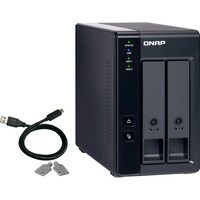 QNAP TR-002 contenitore di unità di archiviazione Box esterno HDD/SSD Nero 2.5/3.5" Nero, Box esterno HDD/SSD, 2.5/3.5", Seriale ATA II, Serial ATA III, 6 Gbit/s, Hot-swap, Nero