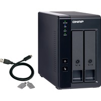 QNAP TR-002 contenitore di unità di archiviazione Box esterno HDD/SSD Nero 2.5/3.5", Disk enclosure Nero, Box esterno HDD/SSD, 2.5/3.5", Seriale ATA II, Serial ATA III, 6 Gbit/s, Hot-swap, Nero