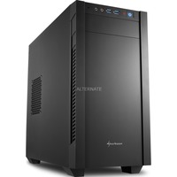 Sharkoon S1000 Tower Nero, Chassis Tower Nero, Tower, PC, Nero, micro ATX, Mini-ITX, Metallo, 15,5 cm