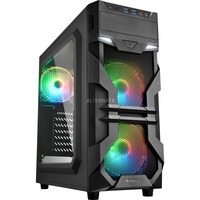 Sharkoon VG7-W RGB Midi Tower Nero Nero, Midi Tower, PC, Nero, ATX, micro ATX, Mini-ATX, Acrilico, Multi