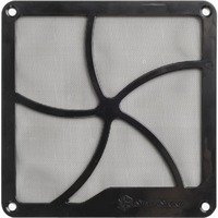 SilverStone FF141B Kit di fissaggio, Filtro antipolvere Nero, 22 g, 140 mm, 140 mm, 3 mm