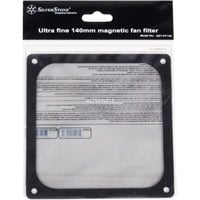 SilverStone FF143 Filtro per ventola, Filtro antipolvere Nero, Filtro per ventola, Nero, 140 mm, 1,5 mm, 140 mm, 17 g