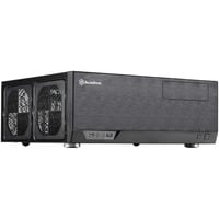 SilverStone GD09B-C HTPC Nero, Case HTPC Nero, HTPC, PC, Nero, ATX, micro ATX, SSI CEB, Alluminio, Plastica, Acciaio, 13,8 cm