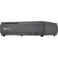 SilverStone ML07 vane portacomputer HTPC Nero, Case HTPC Nero, HTPC, PC, Plastica, Acciaio, Mini-DTX, Mini-ITX, Nero, Fondo