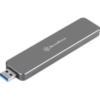 SilverStone MS09 Box esterno SSD Antracite M.2 grigio scuro, Box esterno SSD, M.2, SATA, Collegamento del dispositivo USB, Antracite