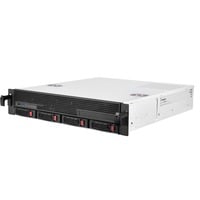 SilverStone RM21-304 Supporto Bianco, Enclosure per rack Nero, Supporto, Server, Bianco, micro ATX, Mini-ITX, Metallo, 2U