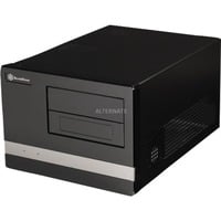 SilverStone SG02-F vane portacomputer Small Form Factor (SFF) Nero, Case HTPC Nero, Small Form Factor (SFF), PC, Acrilico, SECC, Micro-ATX, Nero, Casa/ufficio, Vendita al dettaglio