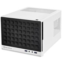 SilverStone SG13 Mini Tower Nero, Bianco bianco/Nero, Mini Tower, PC, Nero, Bianco, Mini-ATX, Mini-DTX, Acciaio, 6,1 cm