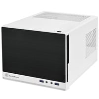 SilverStone SG13 Mini Tower Nero, Bianco, Alloggio a cubo bianco/Nero, Mini Tower, PC, Nero, Bianco, Mini-ATX, Mini-DTX, Plastica, Acciaio, 6,1 cm