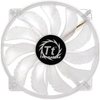 Thermaltake Pure 20 LED Case per computer Ventilatore 20 cm Trasparente trasparente, Ventilatore, 20 cm, 800 Giri/min, 28,2 dB, 129,639 pdc/min, Trasparente