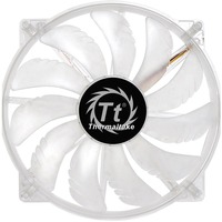 Thermaltake Pure 20 LED Case per computer Ventilatore 20 cm Trasparente, Ventola trasparente, Ventilatore, 20 cm, 800 Giri/min, 28,2 dB, 129,639 pdc/min, Trasparente